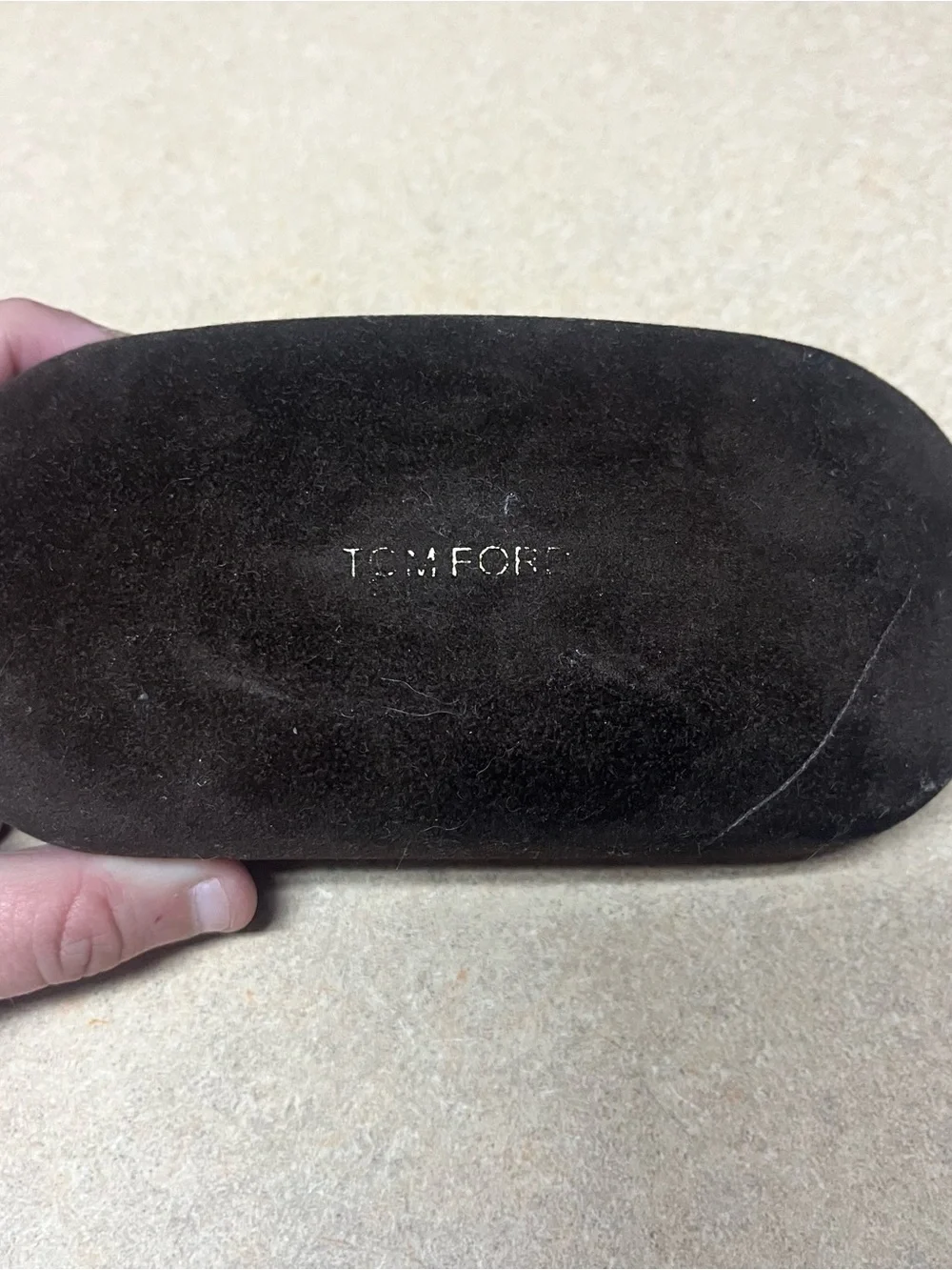 Tom Ford Sunglasses Eyeglasses Medium Velvet Hard Case w/ Cleaning Cloth
